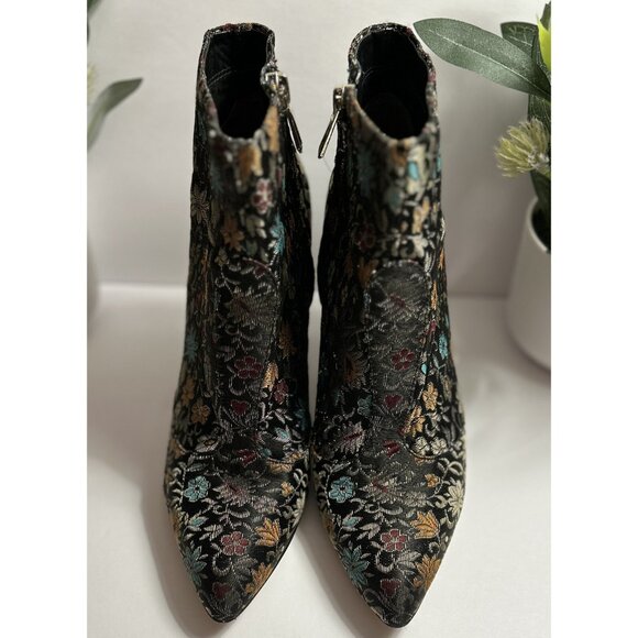 SAM EDELMAN Olette Floral Brocade Tapestry Women's Sz 6 Stiletto Ankle Boots +🎁 - Picture 8 of 11